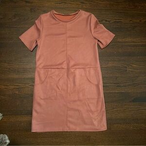Pink Zara dress with pockets